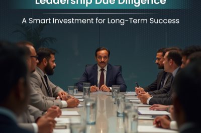 Leadership Due Diligence: A Smart Investment for Long-Term Success