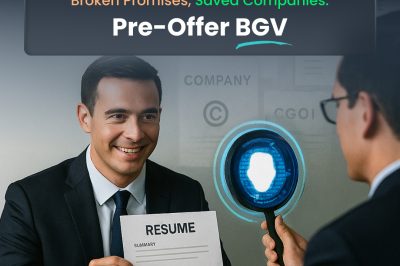 Broken Promises, Saved Companies: Pre-Offer BGV