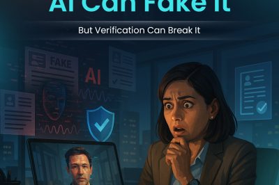 AI Can Fake It — But Verification Can Break It